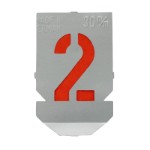 Stencil set with numbers 0-9 with 30 mm character height (10 parts)